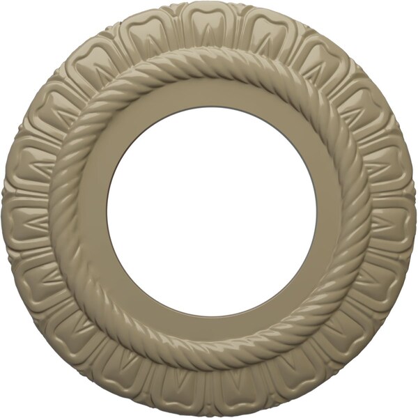 Ekena Millwork Claremont Ceiling Medallion (Fits Canopies up to 5 5/8"), 9"OD x 4 1/2"ID x 1/2"P, Gobi Desert CM09CLGDF - main